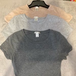 3-Pack Bozzolo Medium Short Crop top’s